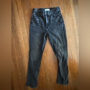 Madewell High Rise Black Jeans